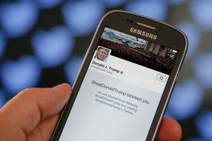 President Trump blocked you on Twitter illustration