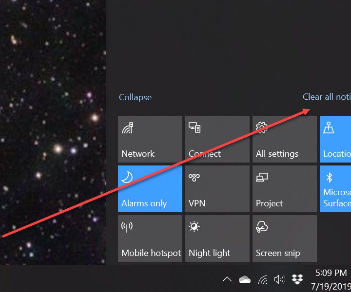 Clear All Notificaitons