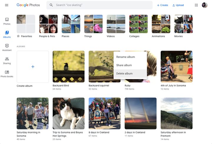 Google desktop albums