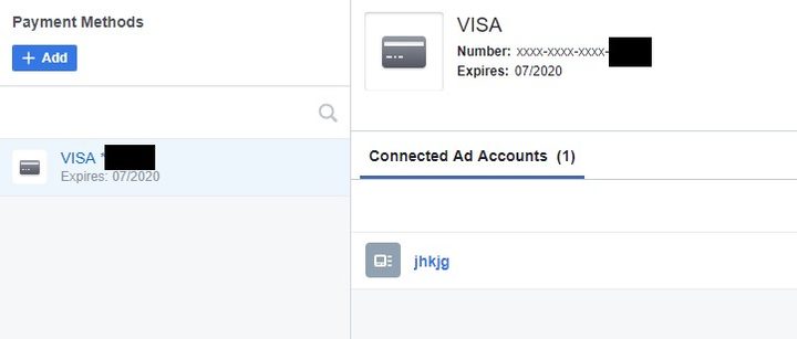 Facebook Credit Card