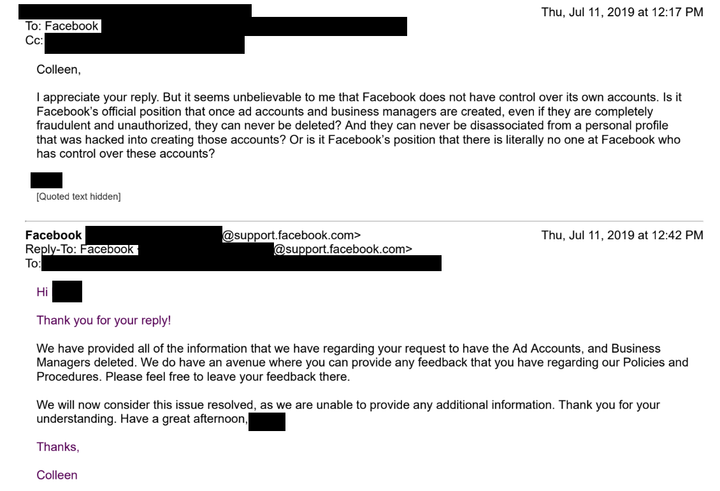 Facebook Marketing Customer Service