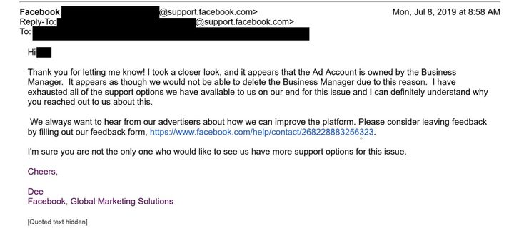 Facebook Customer Service