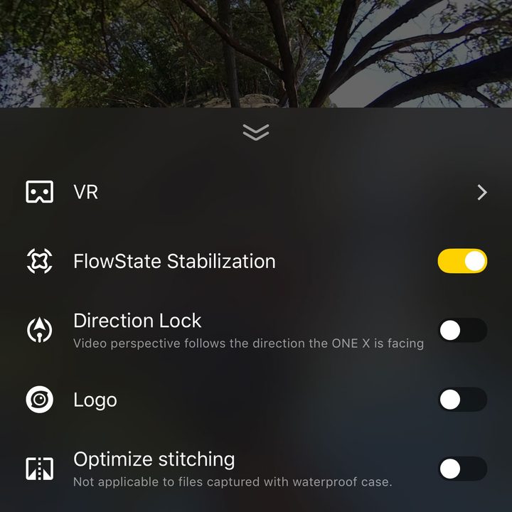 insta360 one x review app 2