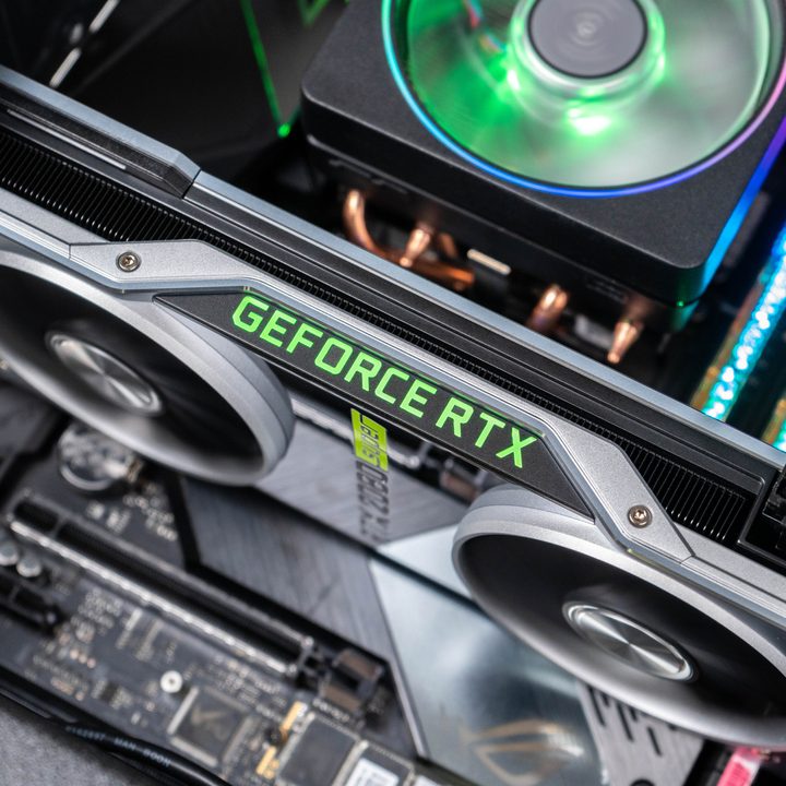 Nvidia RTX 2080 Super in a gaming PC.
