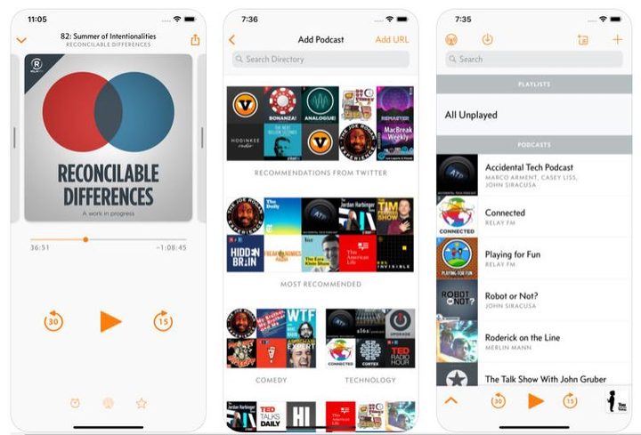 Overcast app