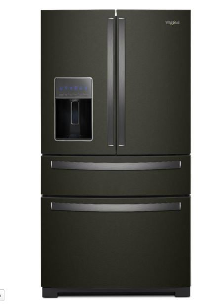 Whirlpool 26 cu. ft. French Door Refrigerator in Fingerprint Resistant Black Stainless