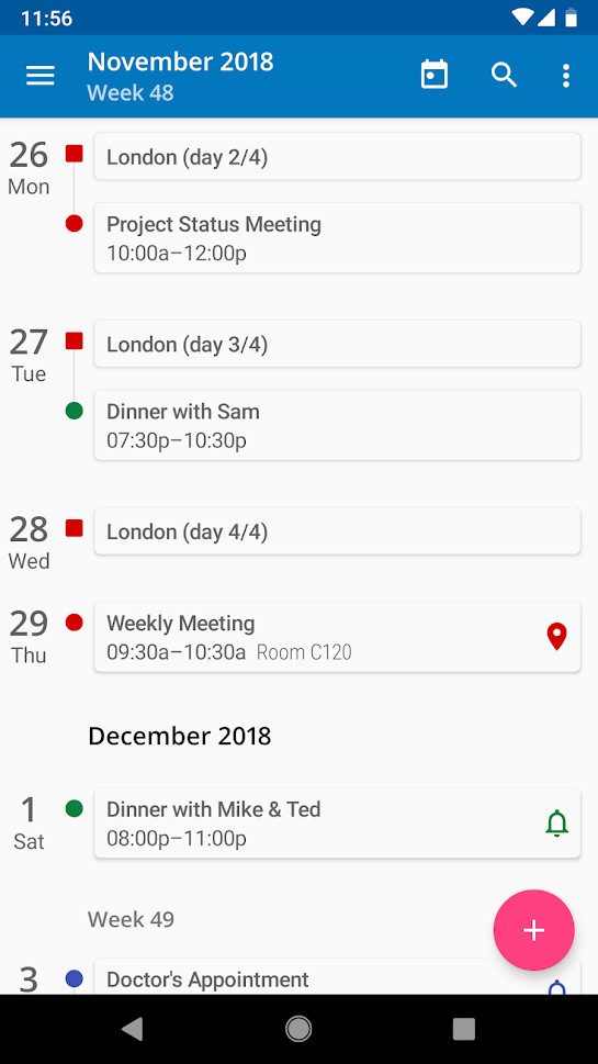 google app alternatives acalendar 1