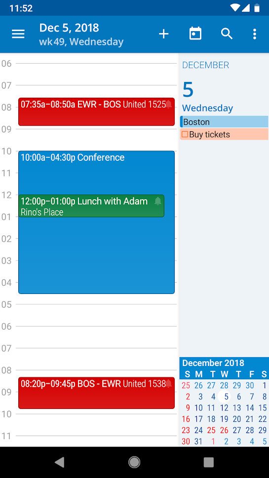google app alternatives acalendar 2