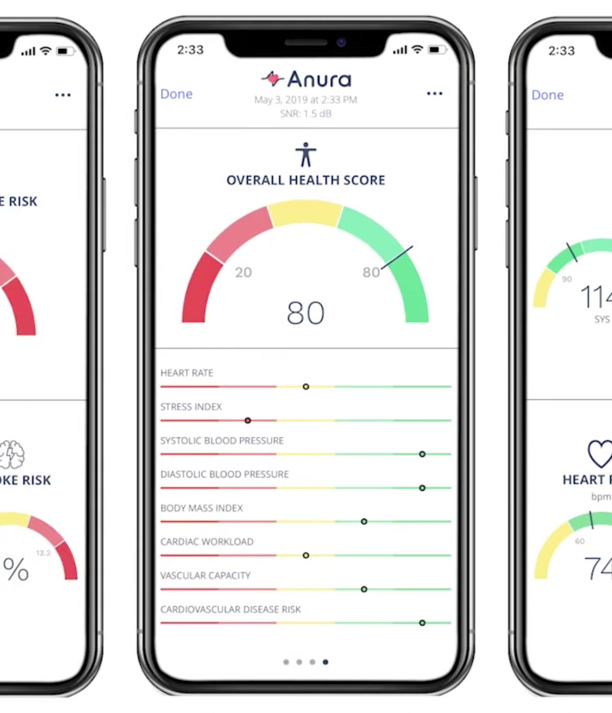 Kang Lee's Anura health app screenshots
