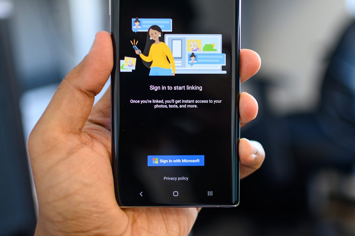 Samsung Galaxy Note 10 Plus Link to Windows Screen