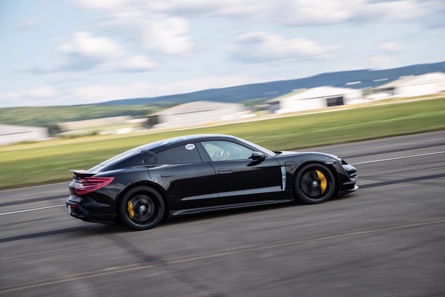 porsche taycan electric car prototype goes 0 124 mph 26 times in a row acceleration testing
