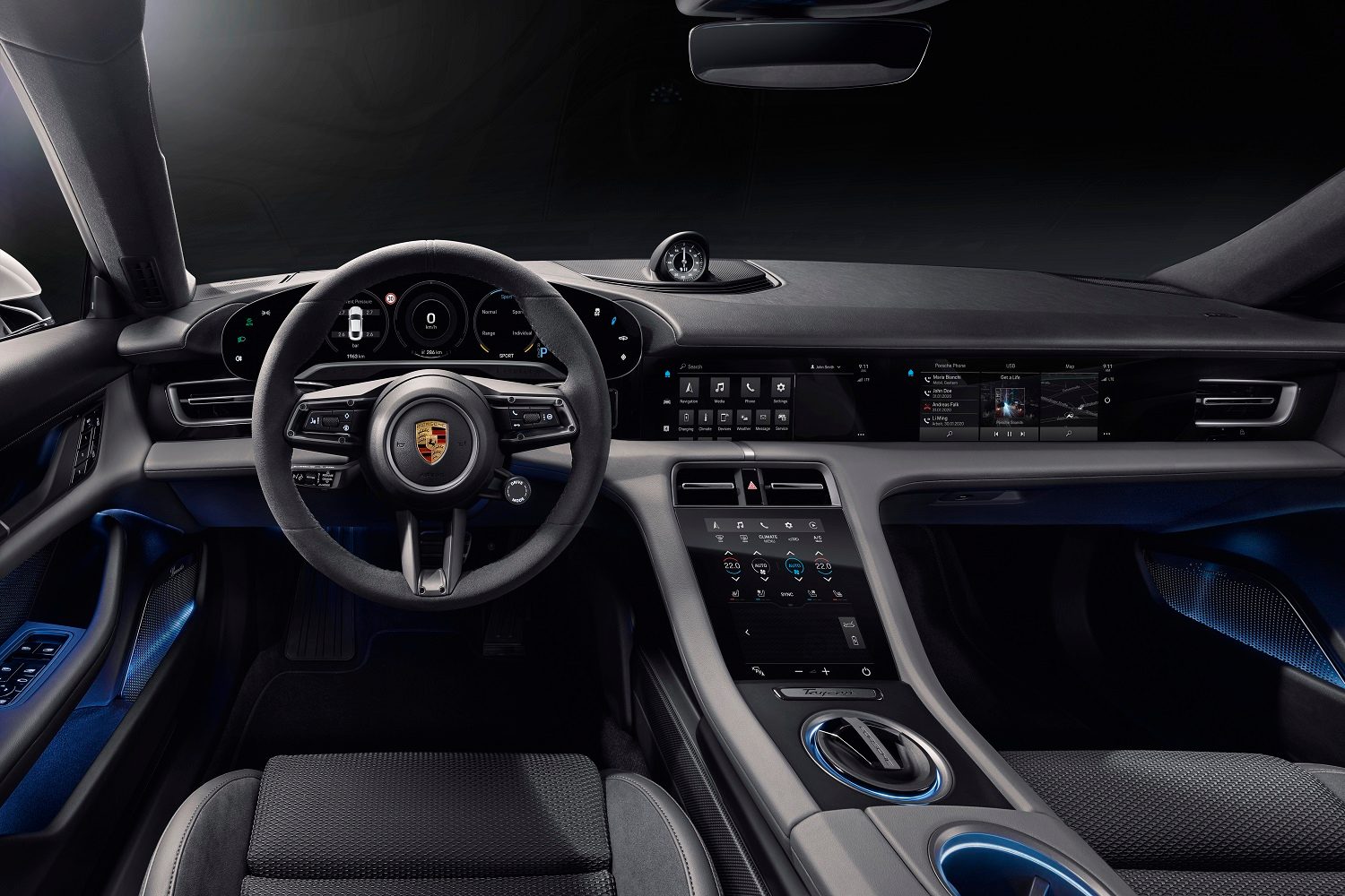 2020 porsche taycan price performance range interior preview 823 1