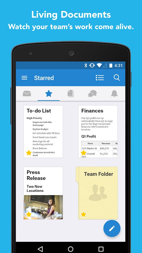 Quip notetaking app.