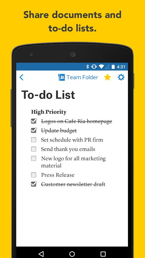 Quip to-do list.