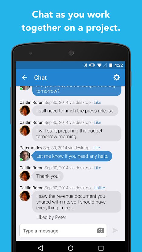 Quip chat module.