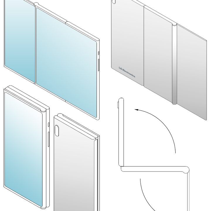lg foldable phone patent designs 2019 vouwtelefoon z fold model