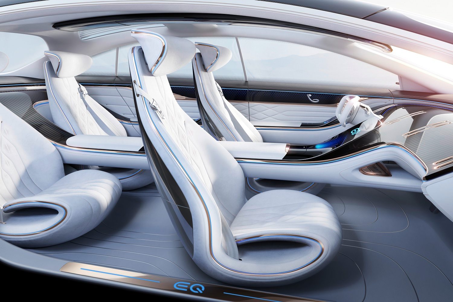 2019 mercedes benz eqs concept previews electric luxury sedan vision  iaa