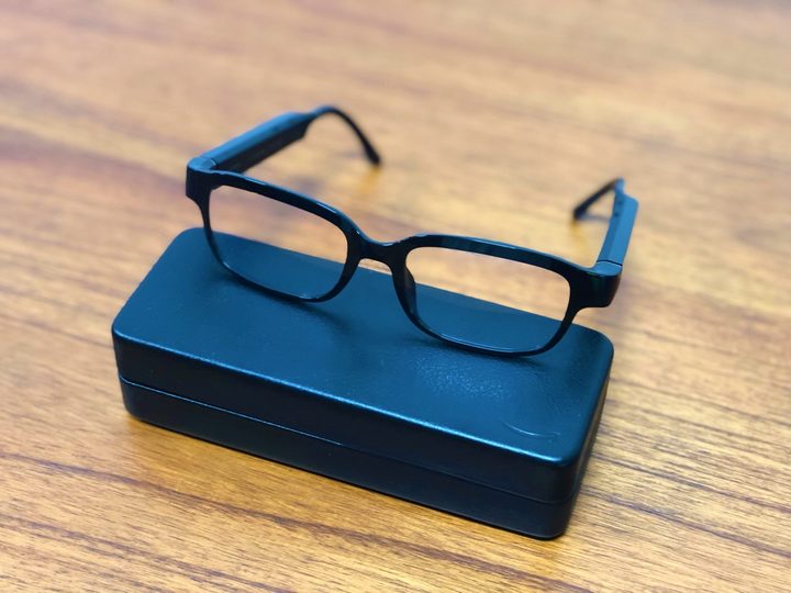 Amazon Echo Frames closeup