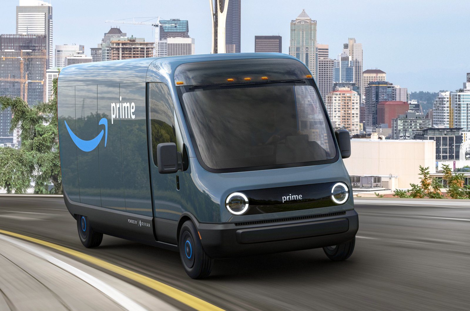 amazon.com gift card in a limited-edition prime van Amazon's new electric vans will be making deliveries in over 100 U.S. cities this holiday season