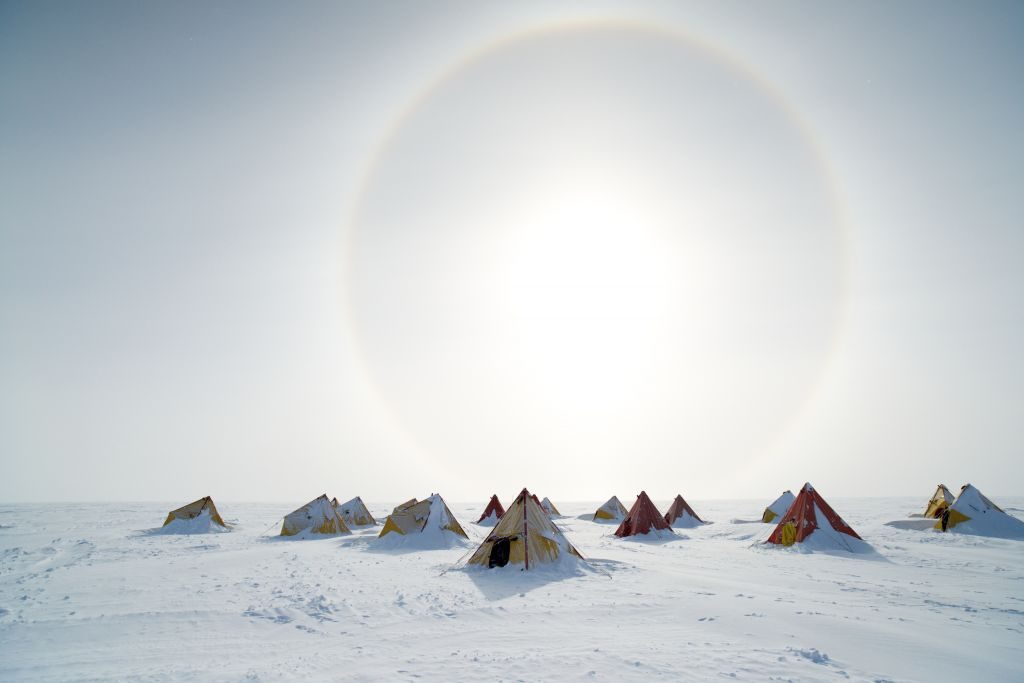 Antarctica Ice Drilling Camp