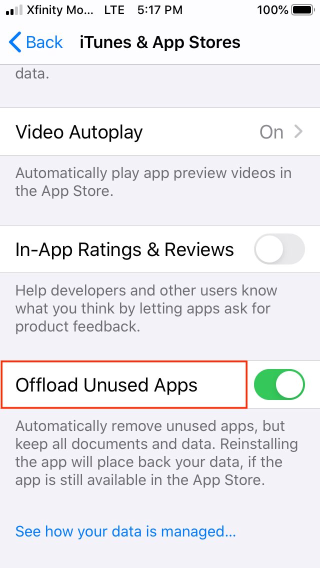 how to offload ios apps auto offload3