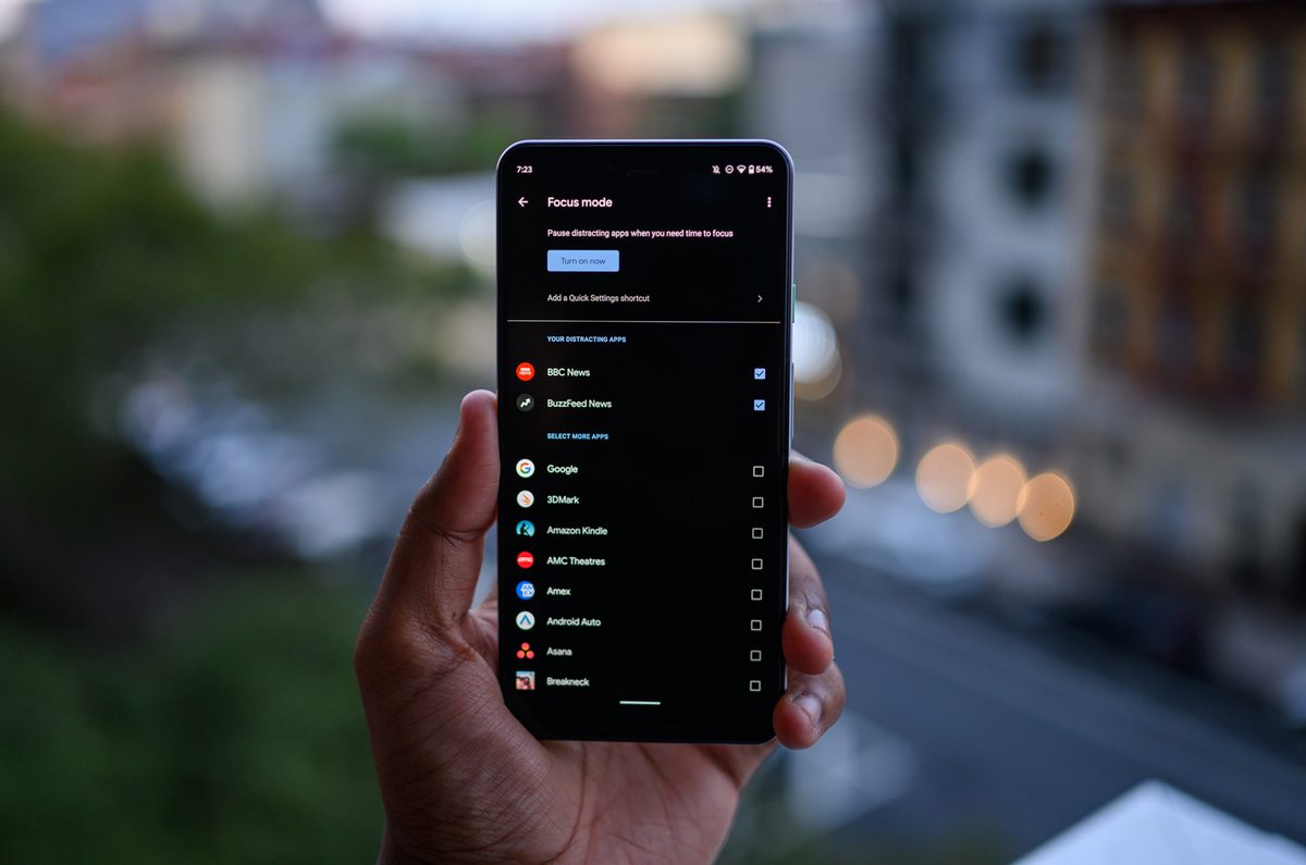 Android 10 Focus Mode