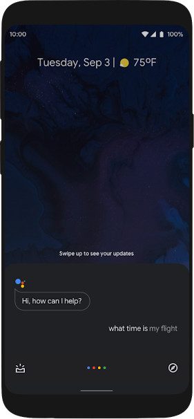 gmail google assistant maps dark mode
