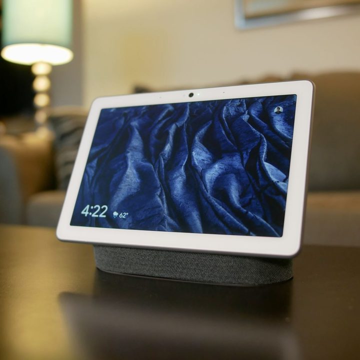 Nest Hub Max on a table.