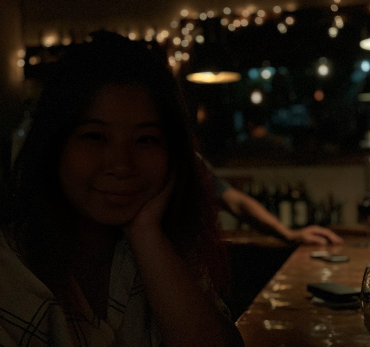 iPhone XS Max dark girl portrait mode