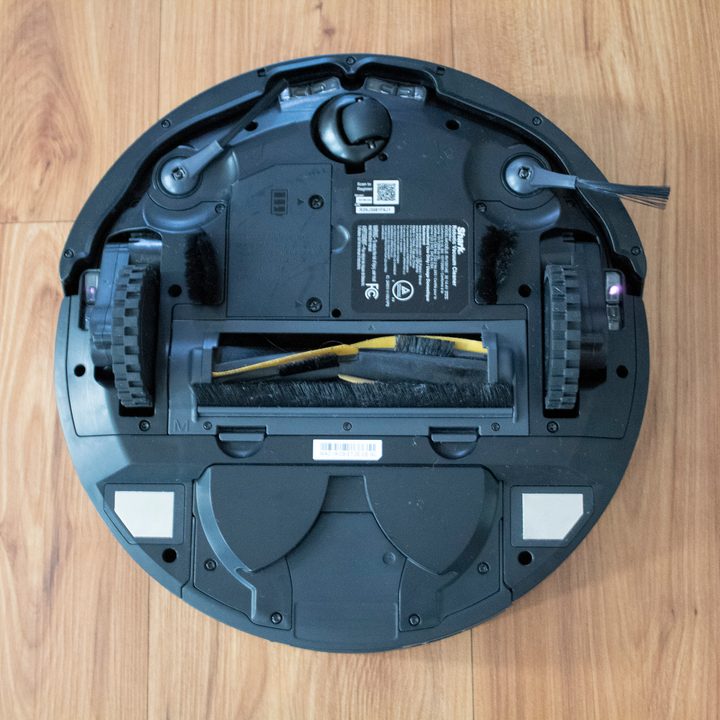 Underside of Shark Robot Vacuum.