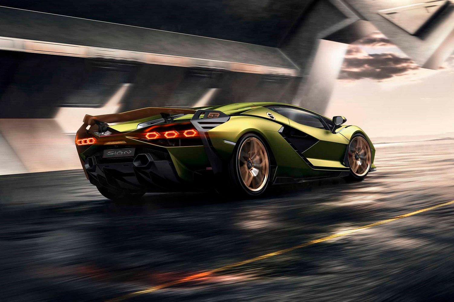 2020 lamborghini sian is a high tech hypercar with hybrid power