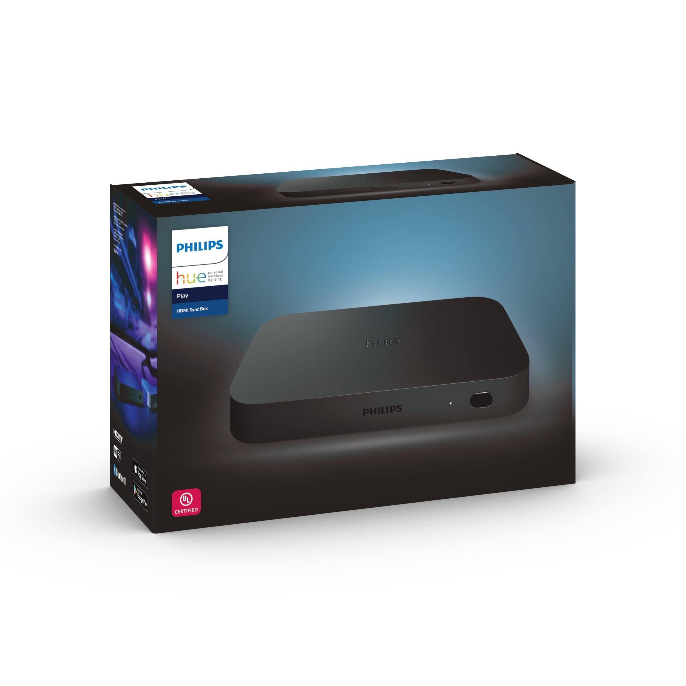The Philips Hue Play HDMI Sync Box brings immersive lighting to