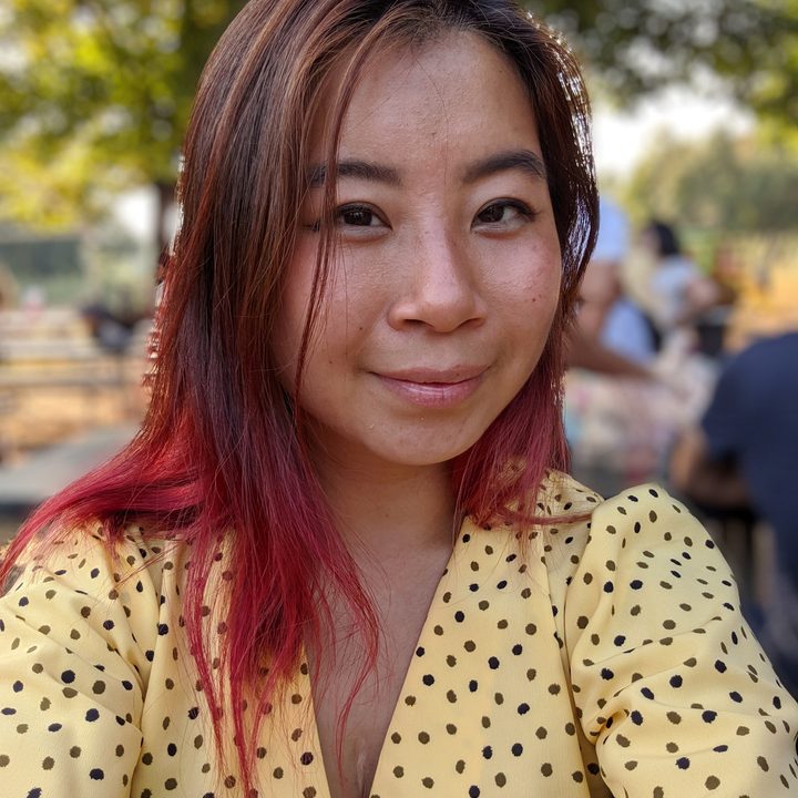 Pixel 3 XL selfie portrait mode girl