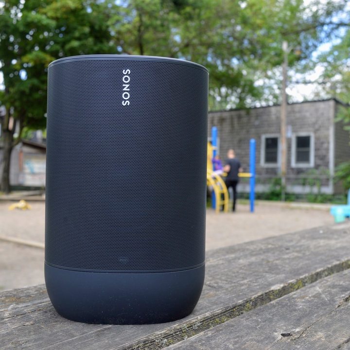 The Sonos Move portable speaker.