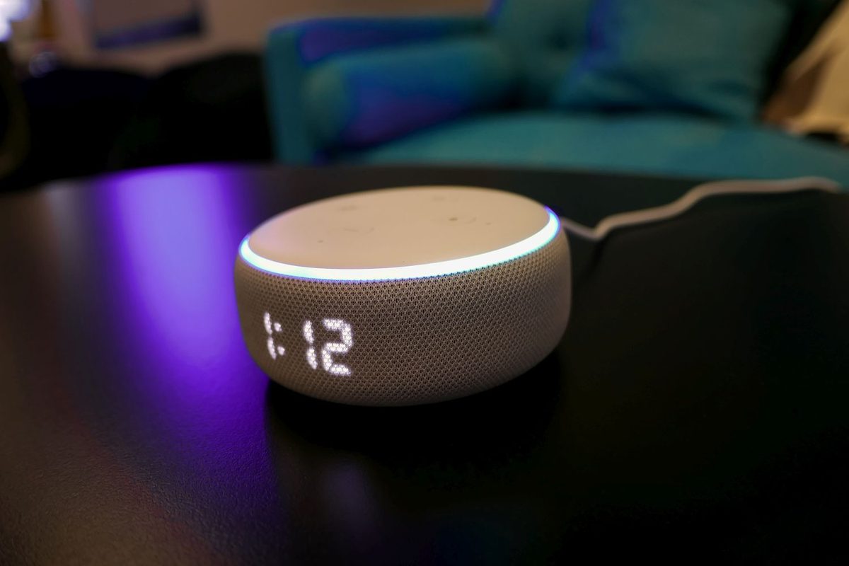 Amazon Echo Dot 3rd Gen Clock ring on