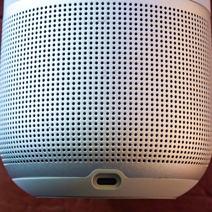 Bose Portable Home Speaker close-up.