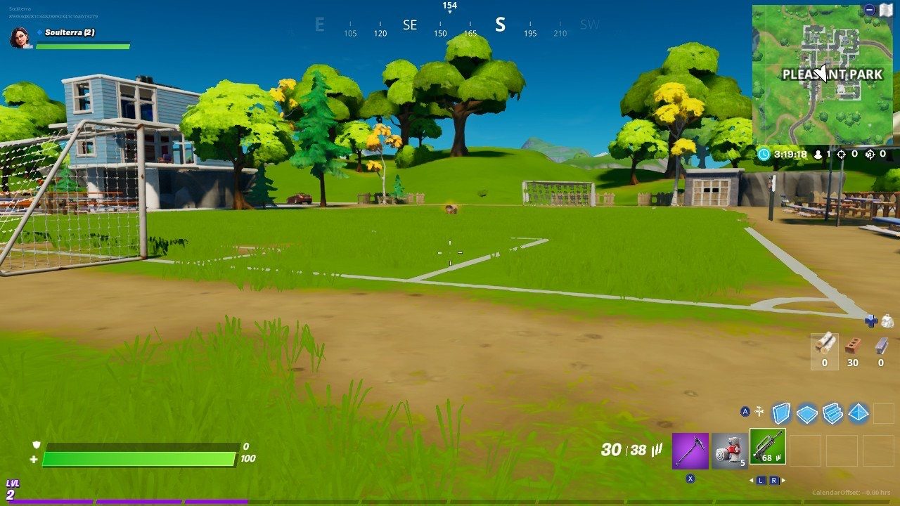 Fortnite Pleasant Park Soccer Field