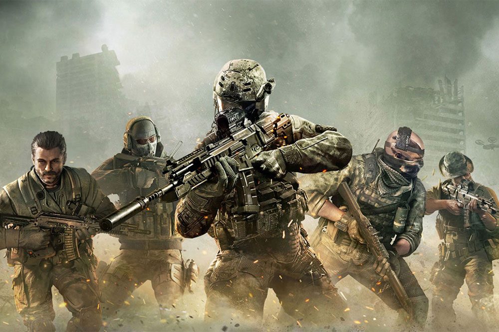 Call of Duty Mobile download banner.