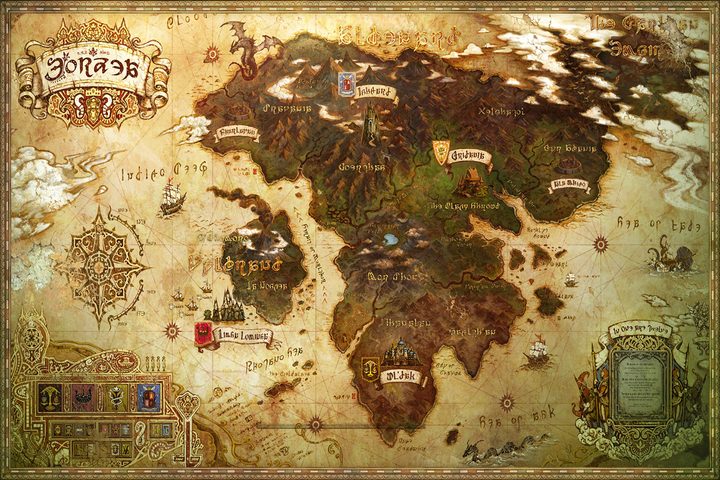FFXIV world map