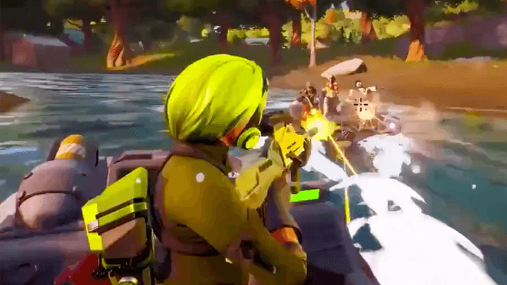 Fortnite Chapter 2 leaked trailer showing boat battle