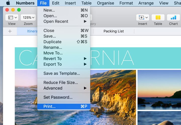 How to print to PDF in MacOS