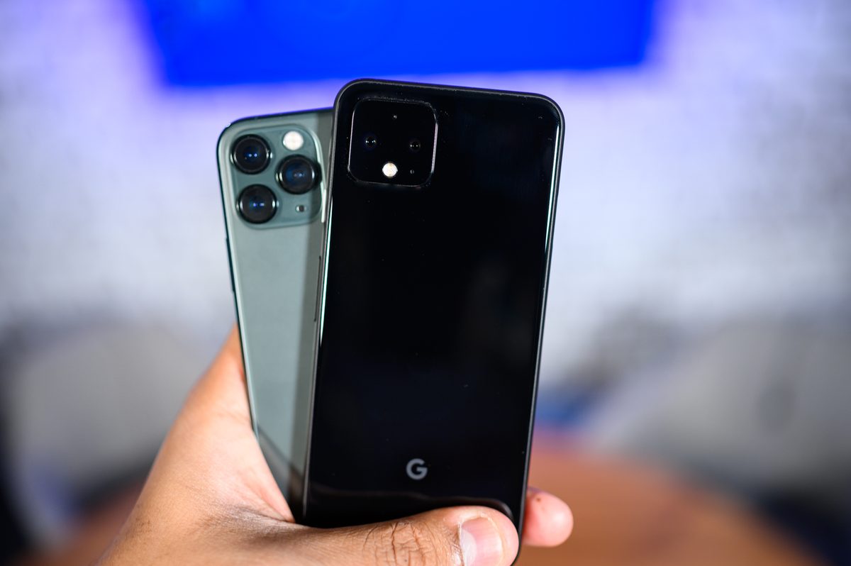 iPhone 11 Pro and Pixel 4 rear