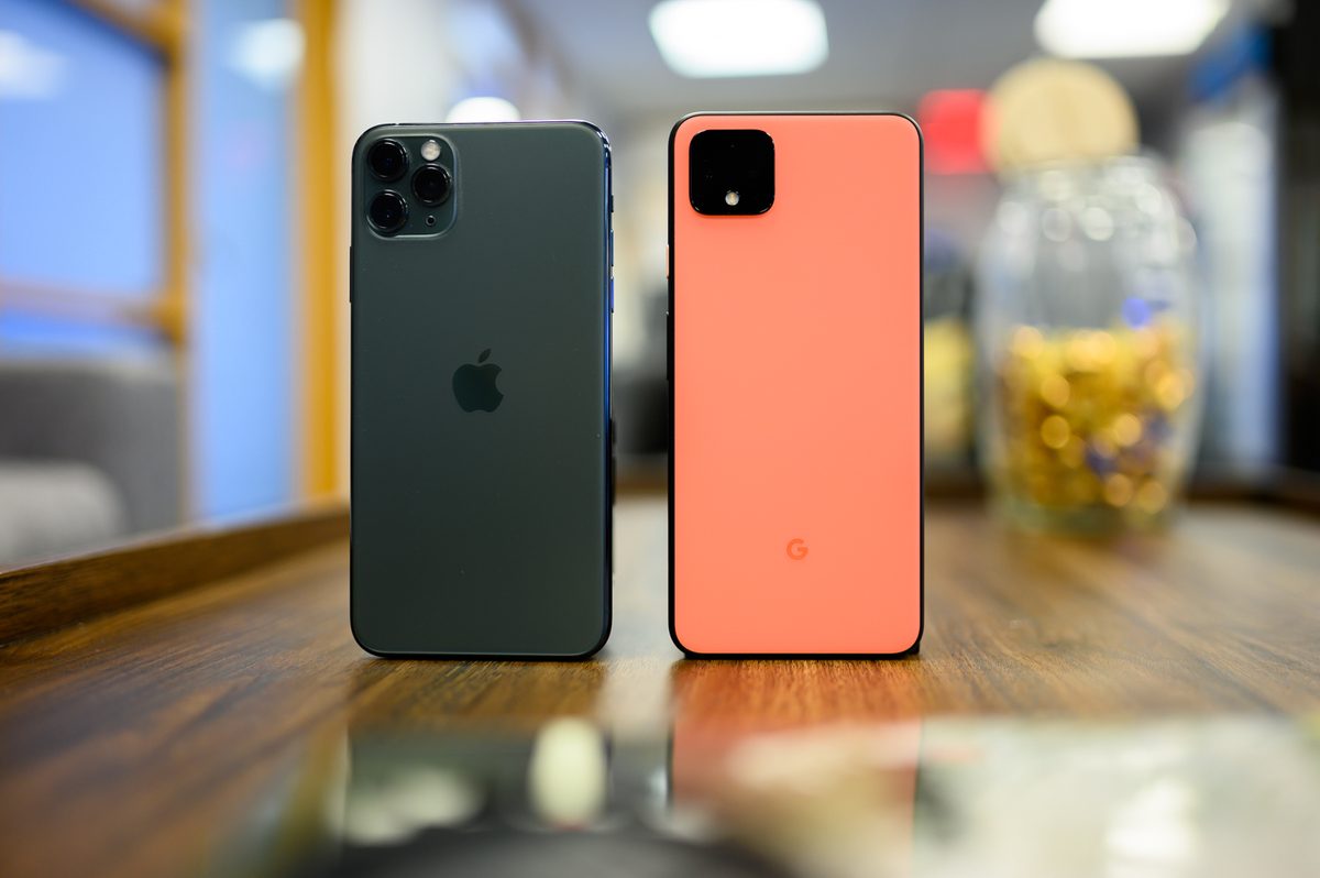 iphone 11 pro max vs pixel 4 xl design