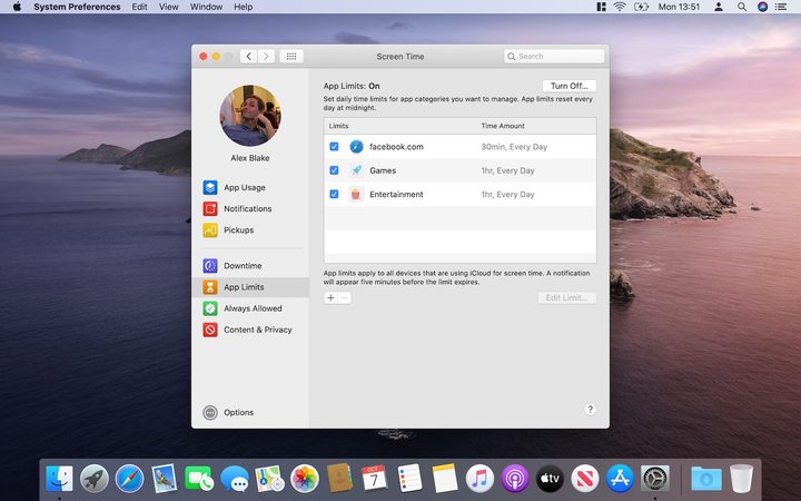 MacOS Catalina app limits