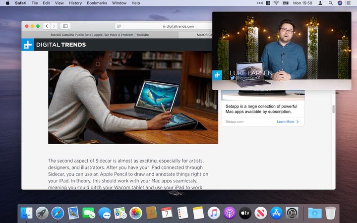 MacOS Catalina Picture in Picture