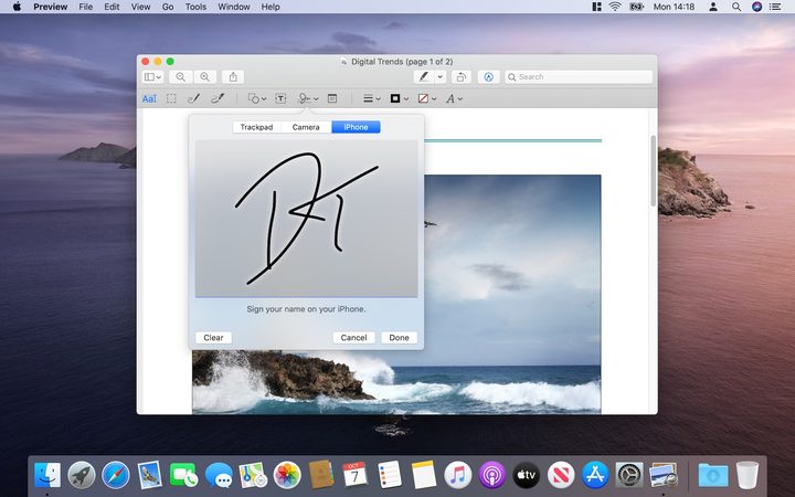 MacOS Catalina signature