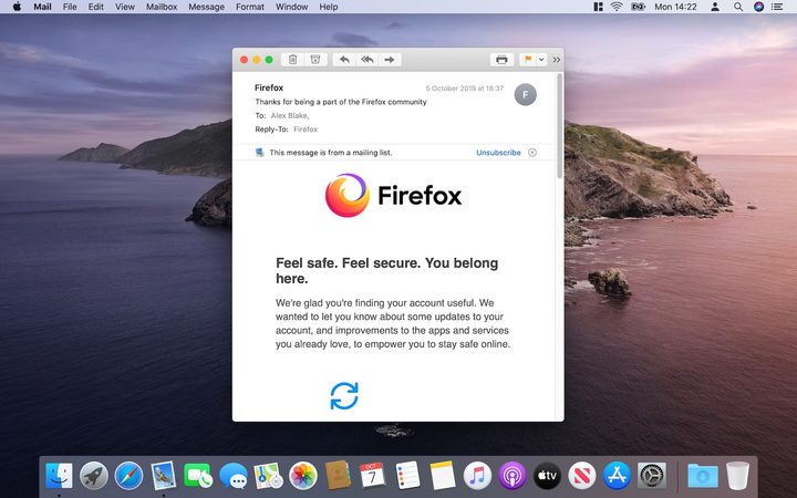 MacOS Catalina unsubscribe
