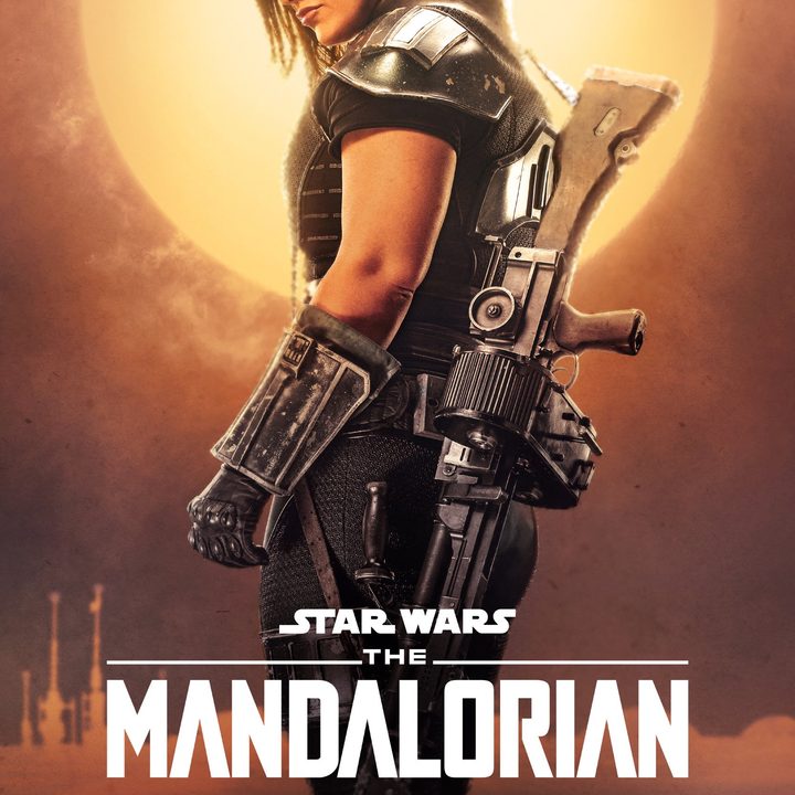 mandalorian star wars spoiler posters disney plus promo poster gina carano as cara dune