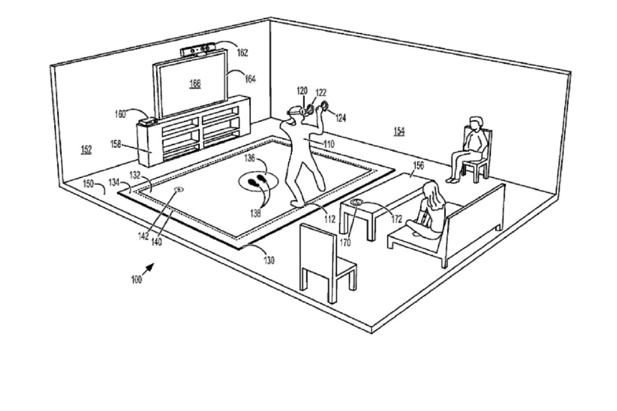 Microsoft VR floor mat patent image