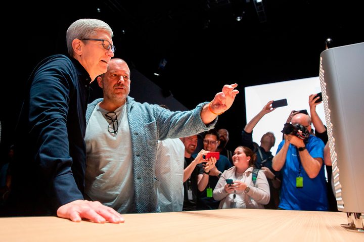 Apple CEO Tim Cook and Apple's Chief Design Officer Jonathan Ive